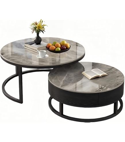 Amazon.co.jp: 大理石ブラウン 猫脚ネストテーブル 3個組 : ホーム